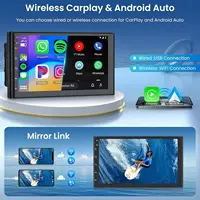 Autoradio Android 13 2 Din Carplay Android Auto lecteur vidéo multimédia de voiture universel 7 pouces autoradio Wifi GPS Navi Autoradio 2