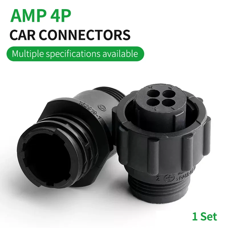 

1 sets 4 Pin AMP type182919-1 206153-1 182647-1 auto sensor plug connector for SMEMA Car,4P plug with Pin