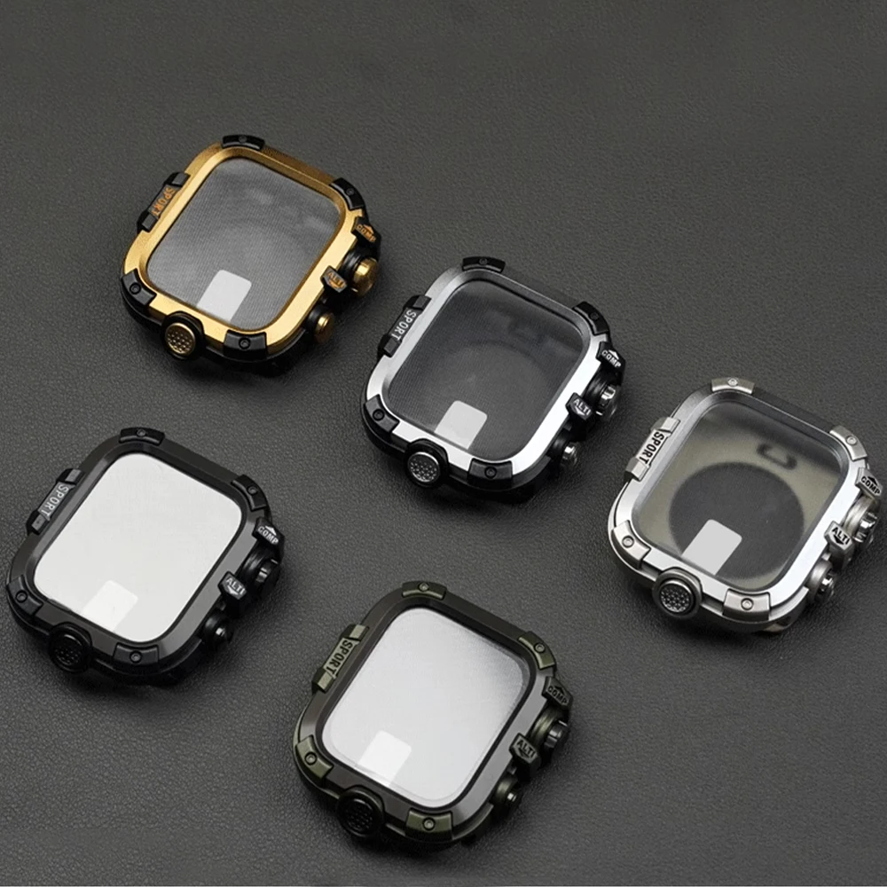 Premium Aluminum Alloy Full Cover Protective Case with Screen Film