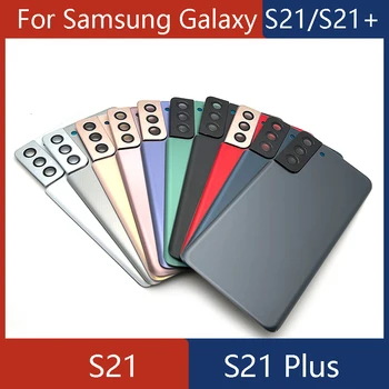 Back Glass For Samsung Galaxy S21 Plus Battery Cover Rear Door Housing With Camera Lens For Samsung S21 Back Glass With Adhesive 1