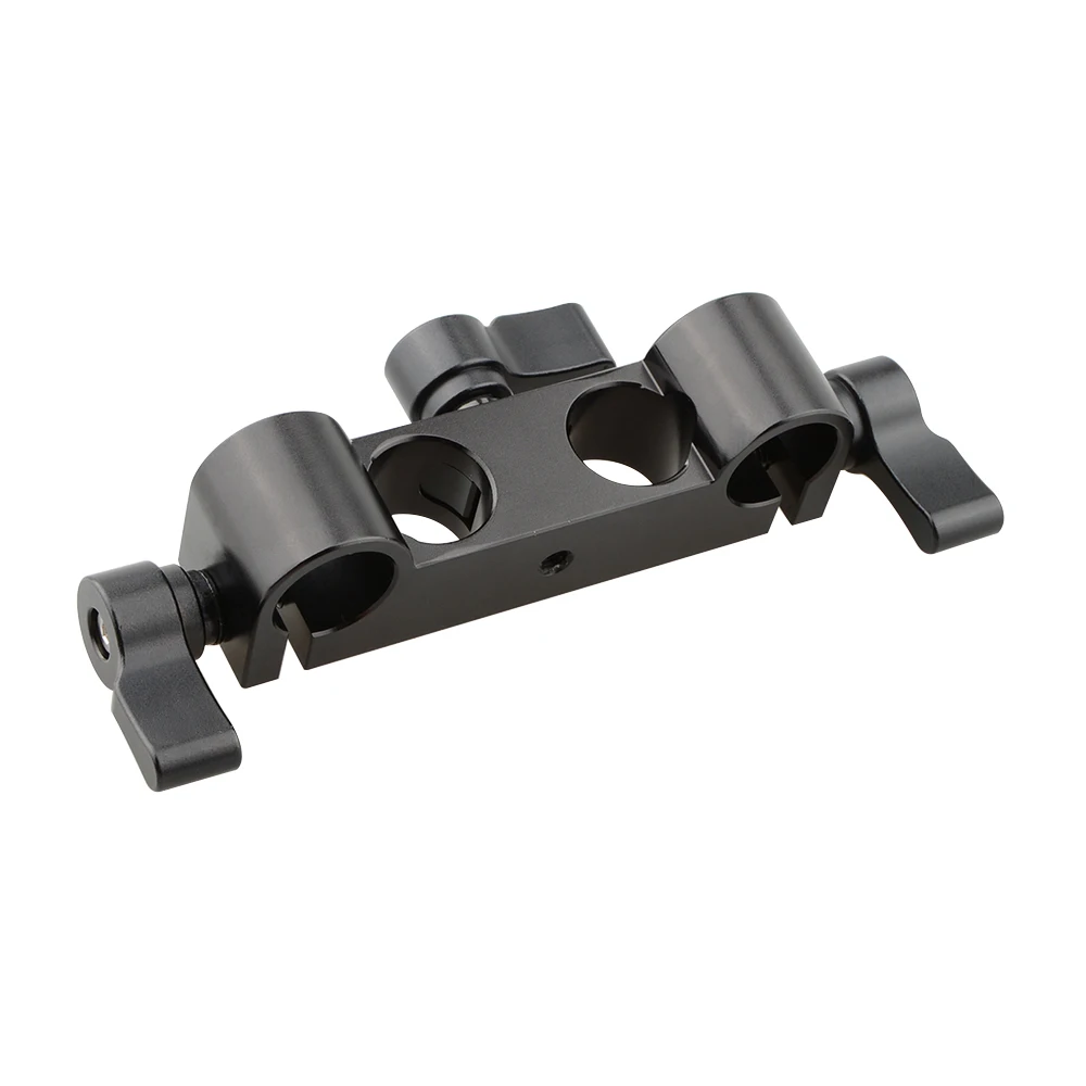 4 Holes 15mm Rod Clamp Compatible With Manfrotto Quick Release Plate For DSLR Ca