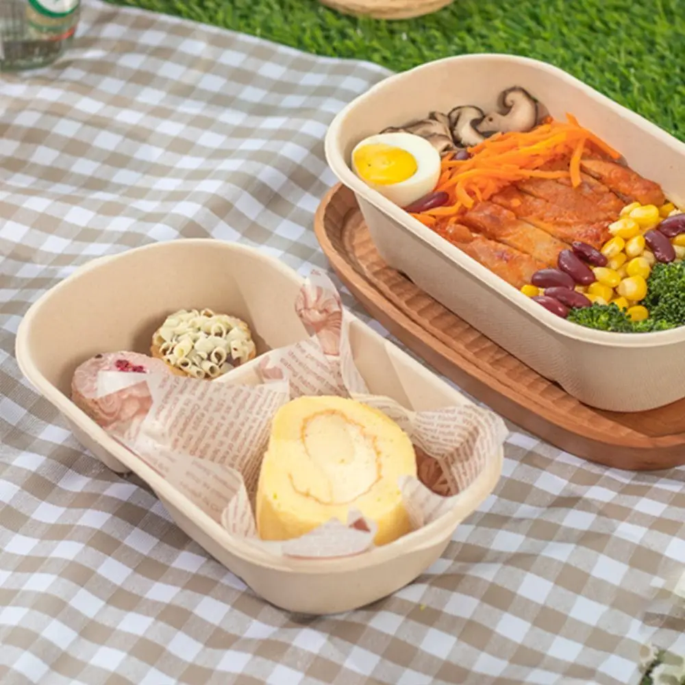 500ml 700ml 850ml 1000ml Disposable Paper Food Containers with Lids, Eco-Friendly Pulp ... - SKU PFCL1051 - UGI Packaging