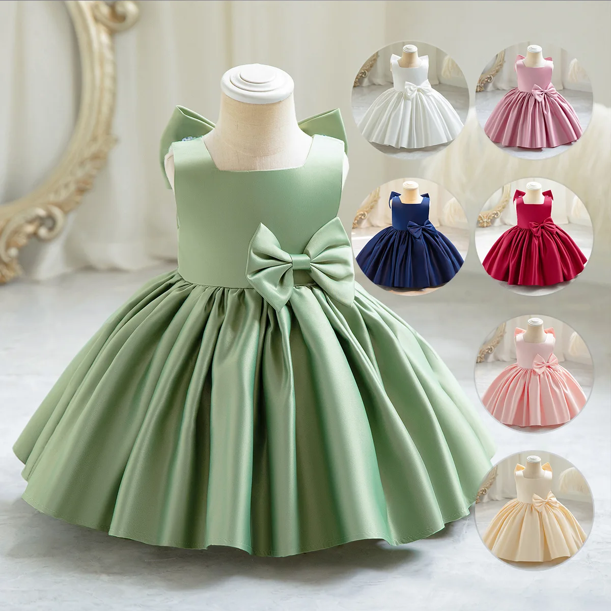 

Adorable Flower Girl Dresses with Bow for Weddings and Special Occasions