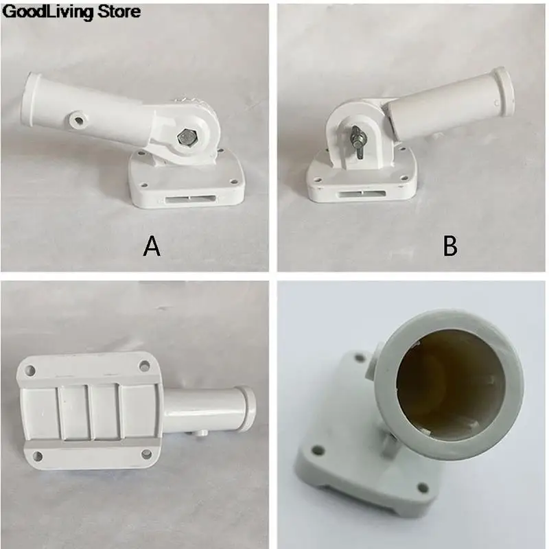 1PC Wall Flagpole Plastic Wall Mounting Flag Pole Holder Bracket For Flags 15*6cm Windsock Base Flagpole Accessories