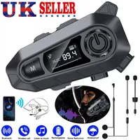 Bluetooth 5.4 Motorcycle Helmet Headset Wireless Call Motorbike Headphone NEW
