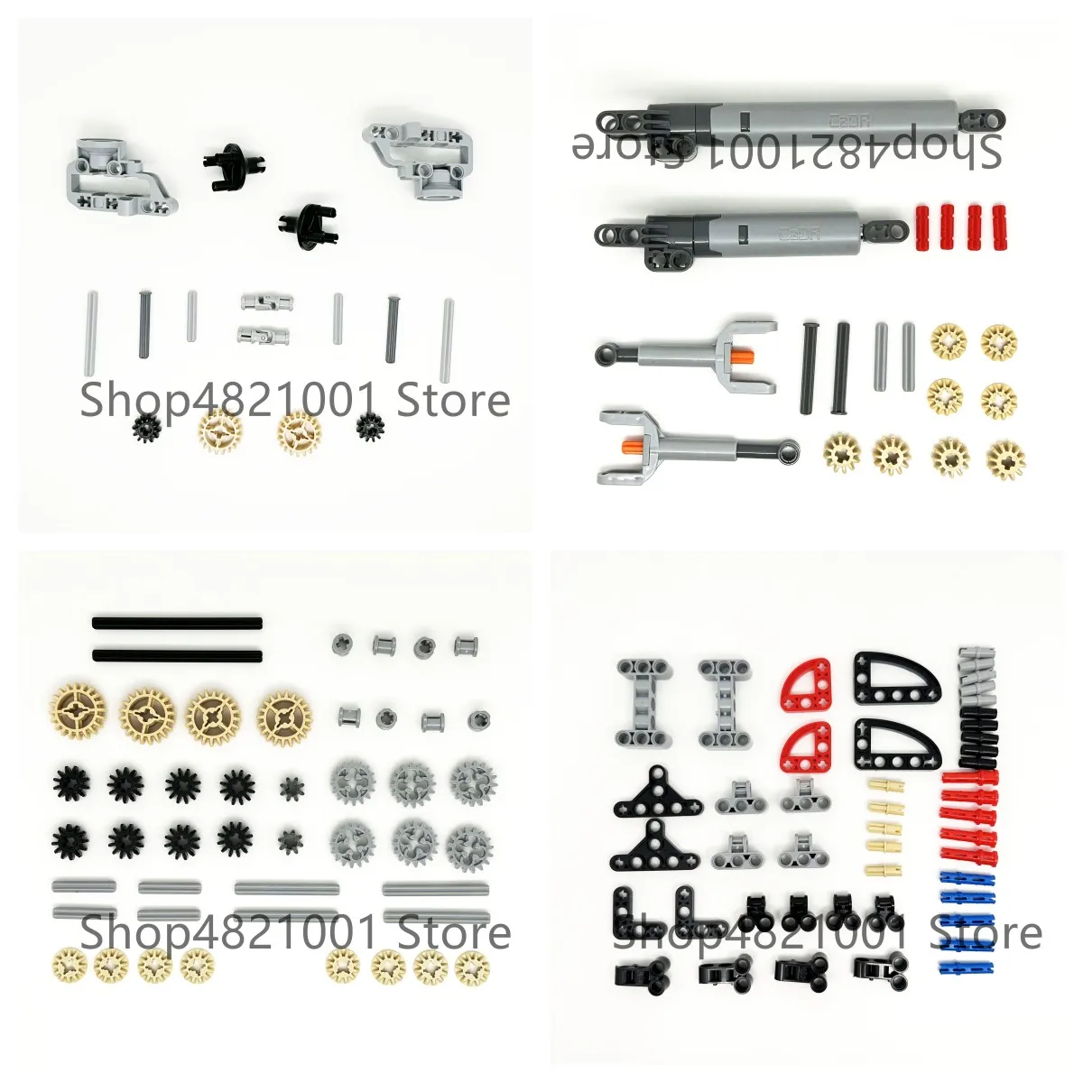 Kit Technique 66 Pièces – Essieu Arrière, Différentiel, Engrenages – Compatible Avec Grandes Marques MOC – ABS