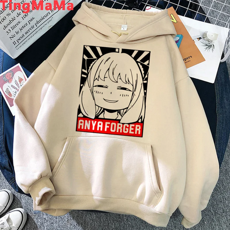 

Spy x Family Anya hoodies women printed Ulzzang female hoody printed