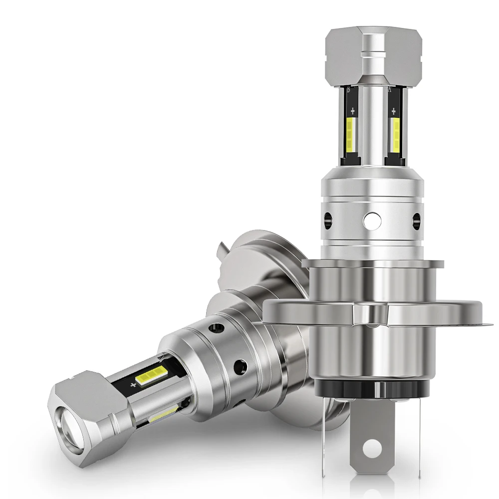 1Pcs H4 Led Canbus No Error Motorcycle Headlight Bulb Hi/Lo Beam 1800Lm 6000K White Ba20D P15D Led Motorcycle Lights Headlamp