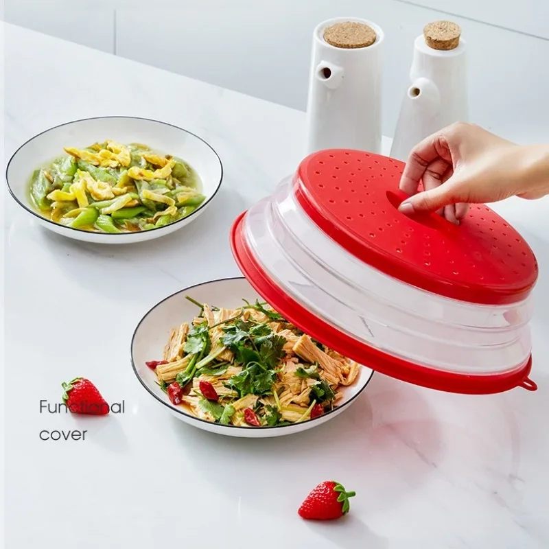 Microwave Heating Folding Cover silicone covers microwave splatter cover