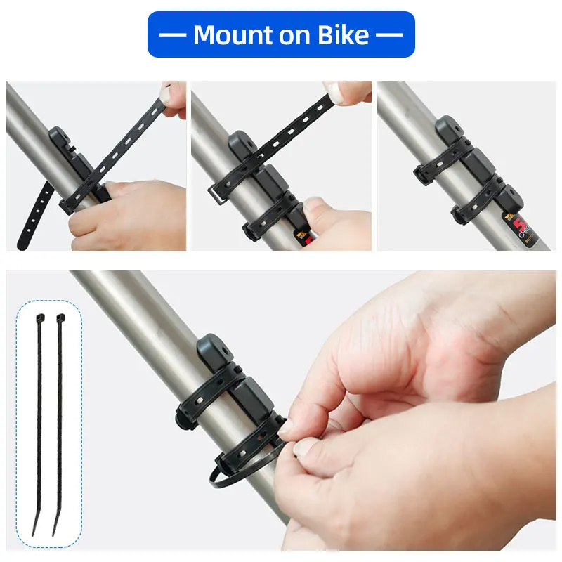 Bicycle Water Bottle Cage Wide Scope Elastic Silicone Gel Bandage Adaptor for Seatpost Fork Frame