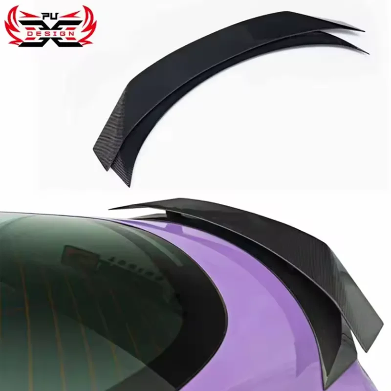 

Wholesale For Tesla Model 3 2023-2024 Carbon Fiber Rear Spoiler Wing Root Spoiler Wing Body Kit