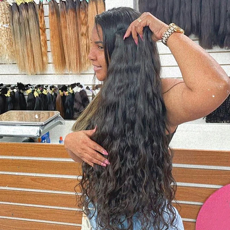 Рисунок 4 - Натуральные волнистые плетеные волосы с кутикулой