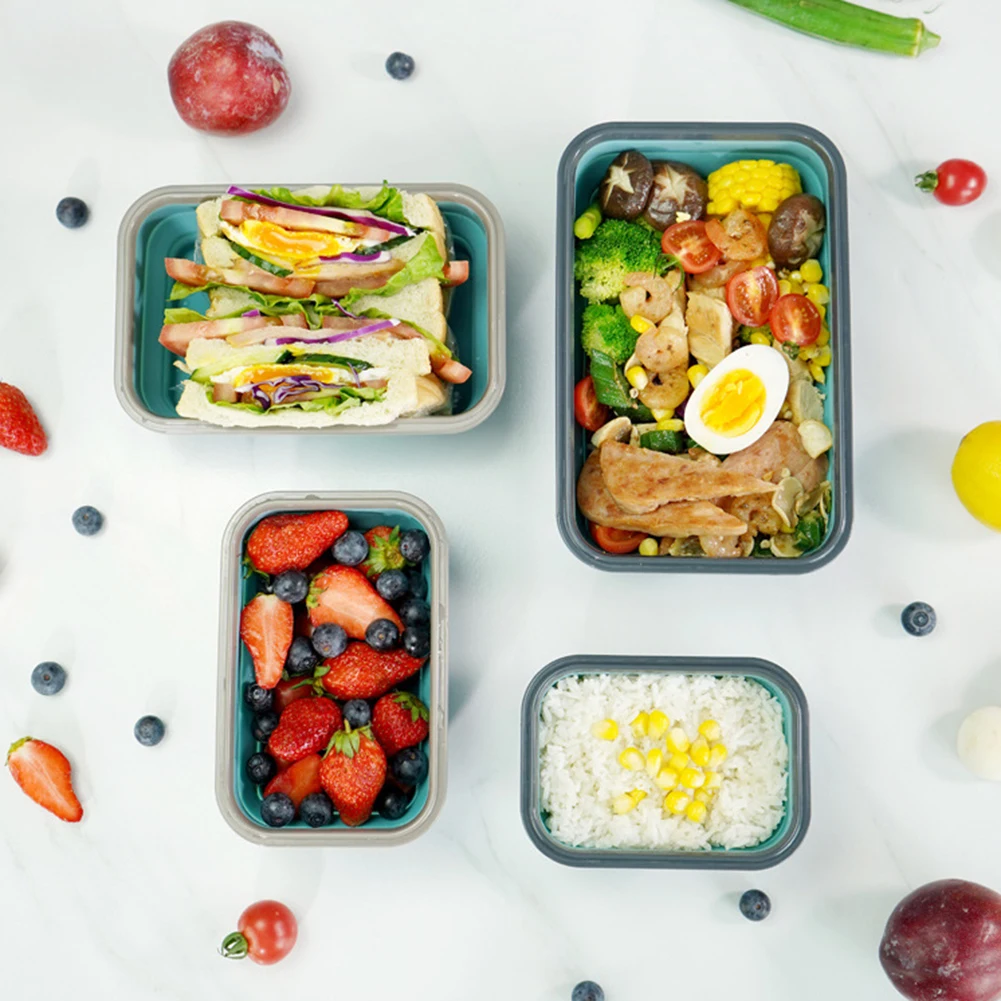 Lunch Box Camping Tableware Tourist Lunch Box with Lid BBQ Picnic Cookware Bowl for Adults Kid for Dining Out Work Picnic School