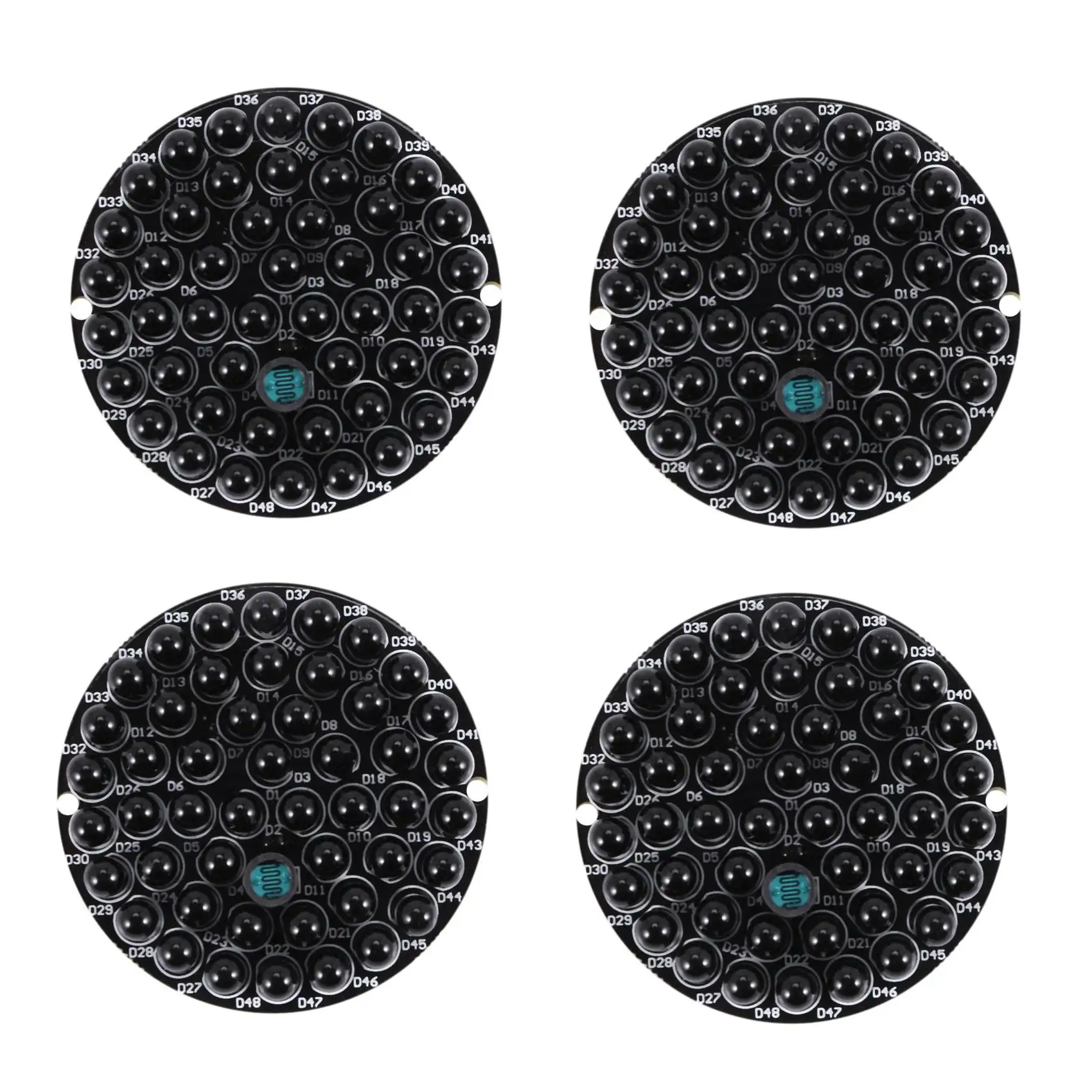 

4X IR Infrared LED Board 940Nm 48Pcs IR LEDs Invisible At Night No Exposure Light Board