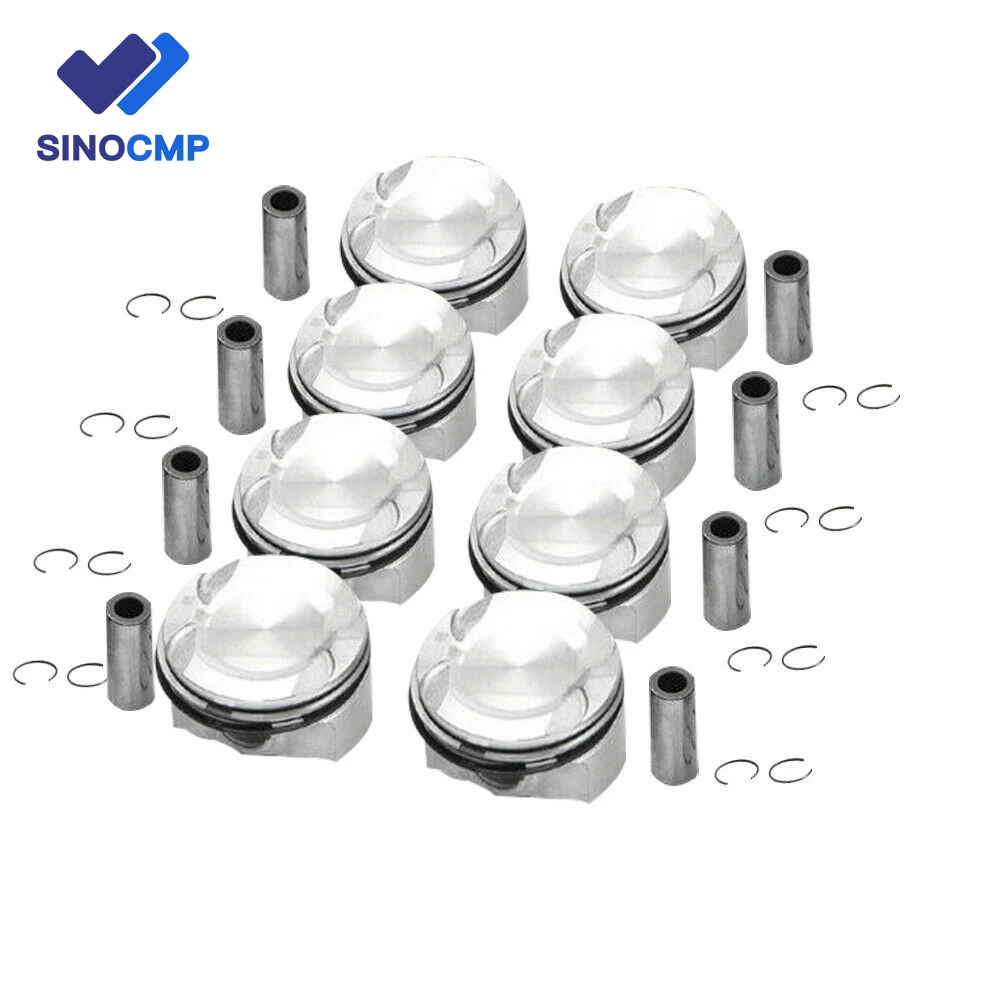 8pcs N63B40A Pistons & Rings Set 11257647339 For BMW 550i 650i 750i