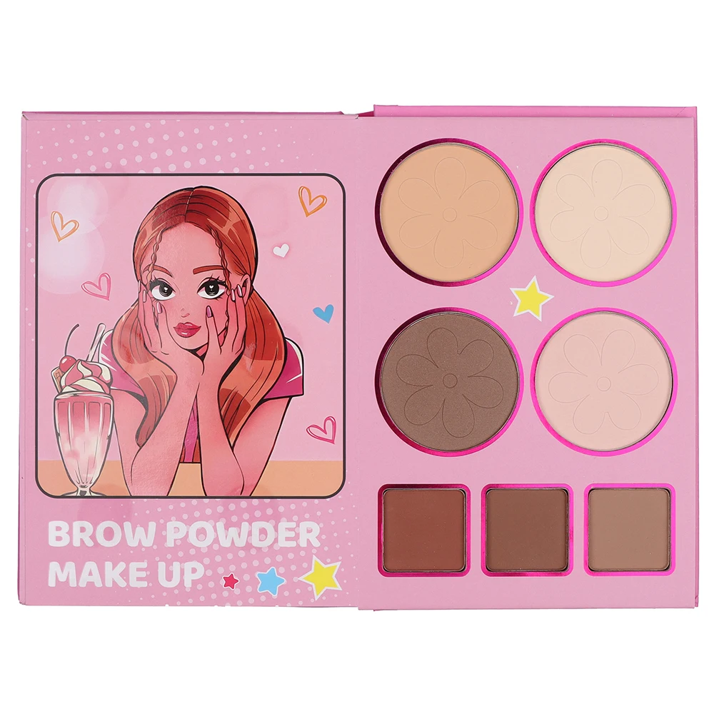 67 Colors 5 Pages Superstar Eye Shadow Palette Book Glitter Highlight Blusher Eyeshadow Professional Makeup for Eyes