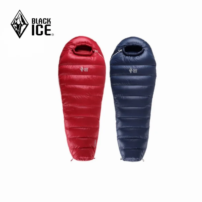 Black Ice G-Series Upgrade Mummy Splicing Single Goose Down Outdoor Camping Sacco A Pelo Impermeabile Unisex