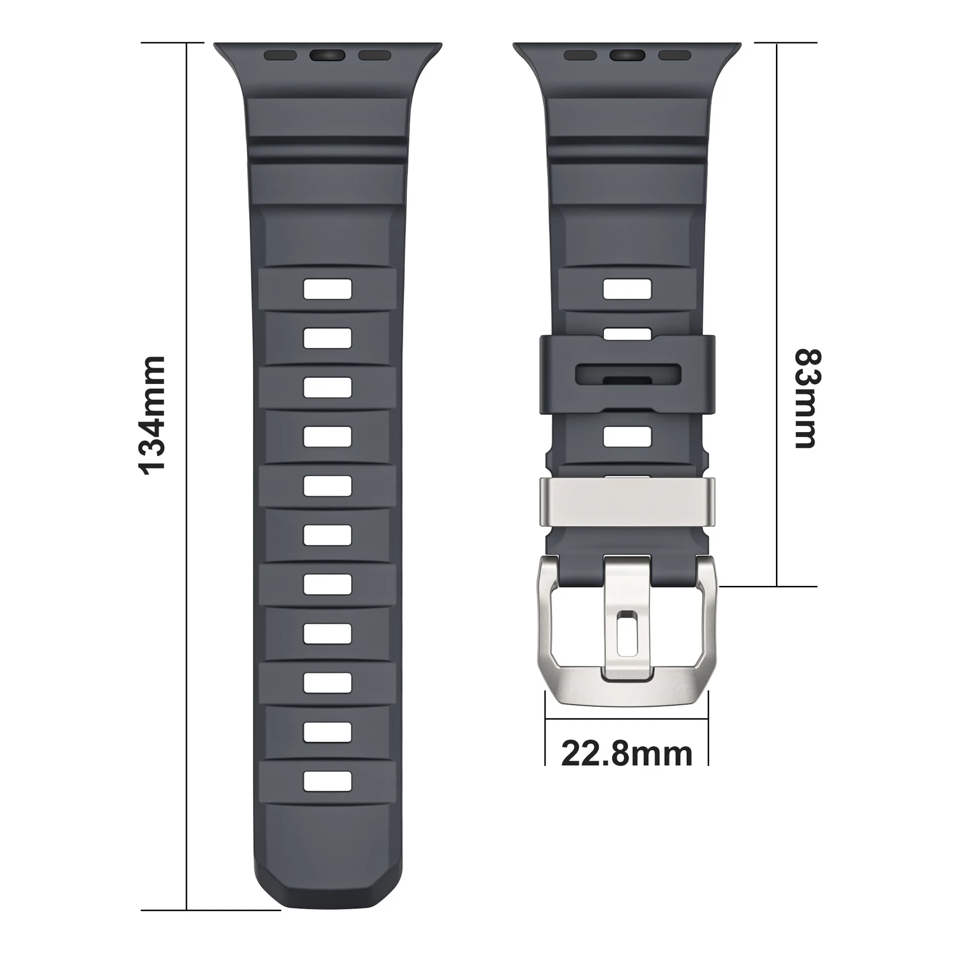 Fluorescent Silicone Sport Band Bracelet