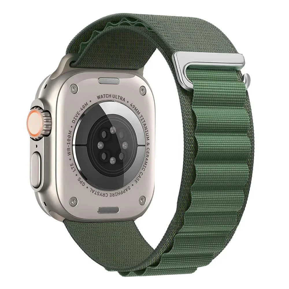Premium Alpine Loop Nylon Sports Strap for Apple Watch - Versatile and Durable Bracelet Belt