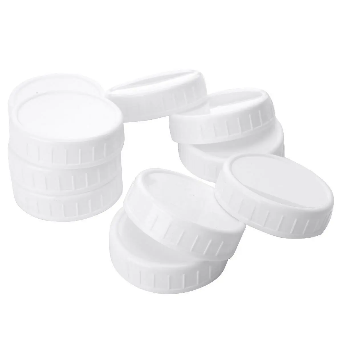 Storage Bottle Caps 1/10Pcs Plastic 70/86mm Storage Cap Ribbed Lids Regular Mouth Screw Caps Mason Jars Canning Storage Bottle Caps Kitchen Tool