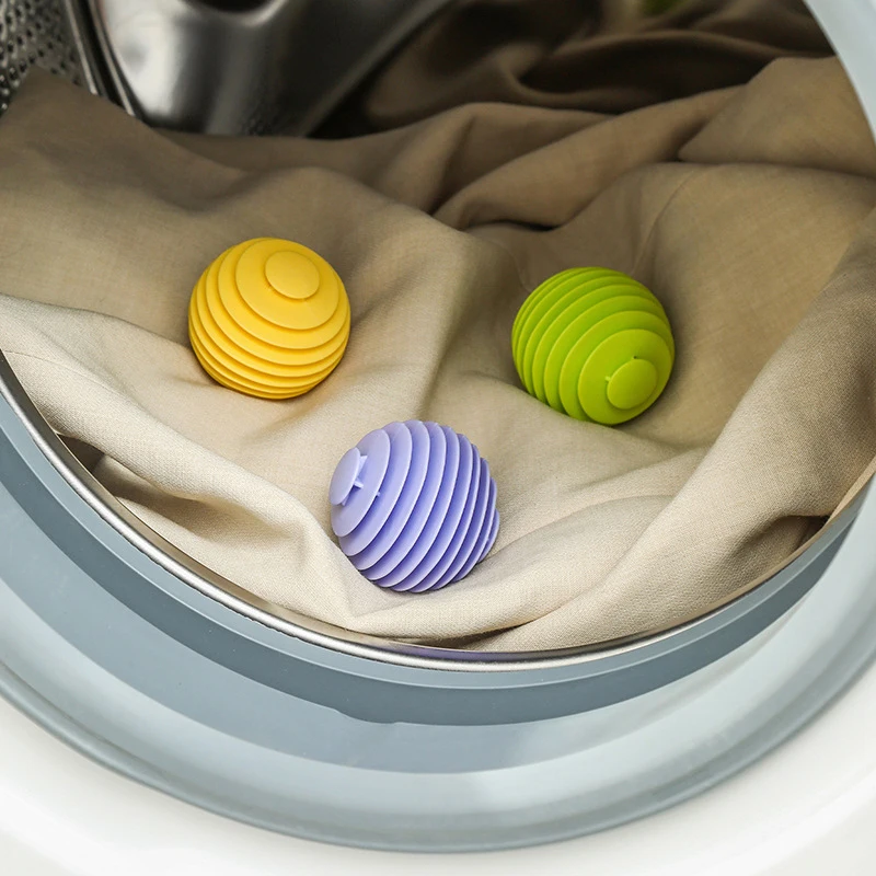 6 pcs Laundry Balls Anti-Winding Reusable Washing Machine Magic Silicone Balls Household Clothes Washing Tools Pet Hair Remover