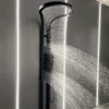 2024 Hot Sale Black Multifunction Bathroom Waterfall Rainfall Shower Panel Column Sprinkler Massage Set System Stainless steel 3