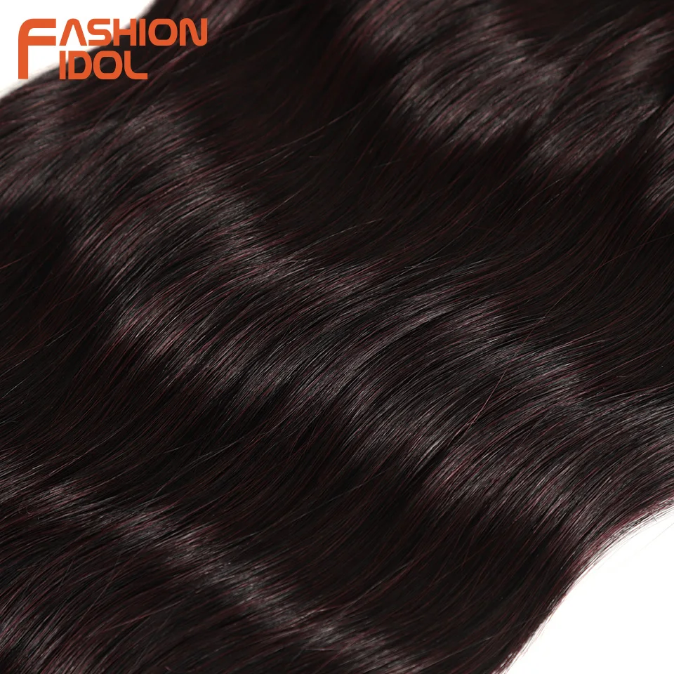 Hair Extensions 20 inch Water Wave Hair Bundles Synthetic Ombre Blonde Weave Bundles 6Pcs