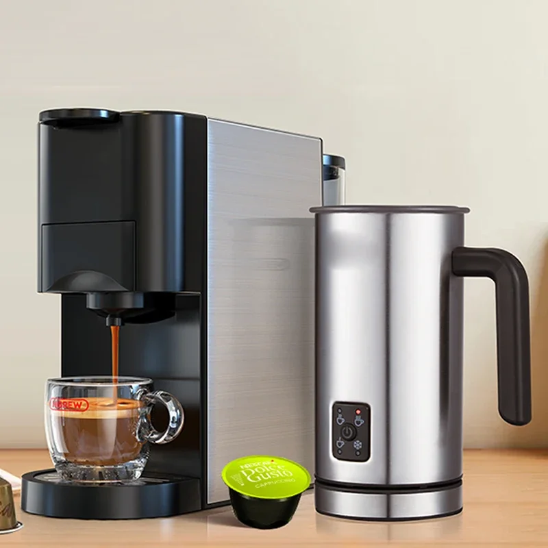 Coffee Machine Cafetera Hot/Cold 5in1 Multiple 19Bar Dolce Gusto Milk&Nexpresso Capsule ESE pod Ground Coffee H3A 5