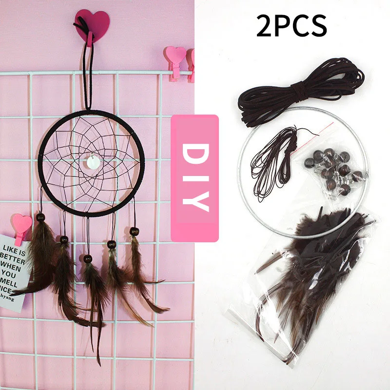 Dream Catcher Craft Kit for Personalized Home and Car Decor with Iron and Wood Elements