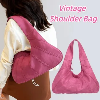 Fashion Shoulder Bag Vintage Hobo Bag Handbag Large Capacity Underarm Bag Fashionable Minority Design Crescent Bag Travel