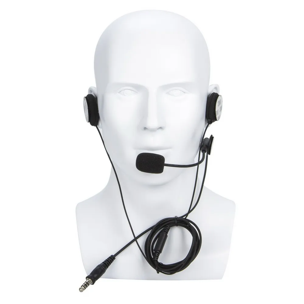 U94 Ptt + Casco Moto Radio Auricolare Microfono Per Hyt Hytera Pd680 X1P Pd660 Pd600 Hytera Ar 685