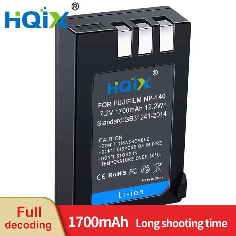 Hqix Per Fujifilm Finepix S205Exr S100Fs S200Fs S200Exr Fotocamera Np-140 Batteria Del Caricatore
