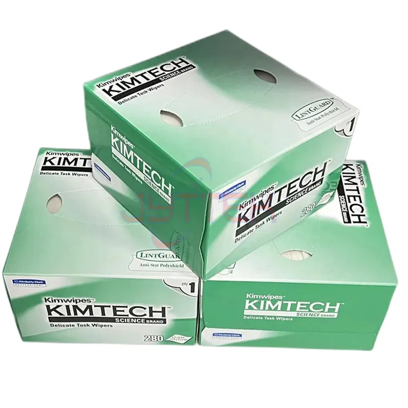 

12 шт./партия, волоконно-оптические чистящие салфетки Kimwipes Kimtech