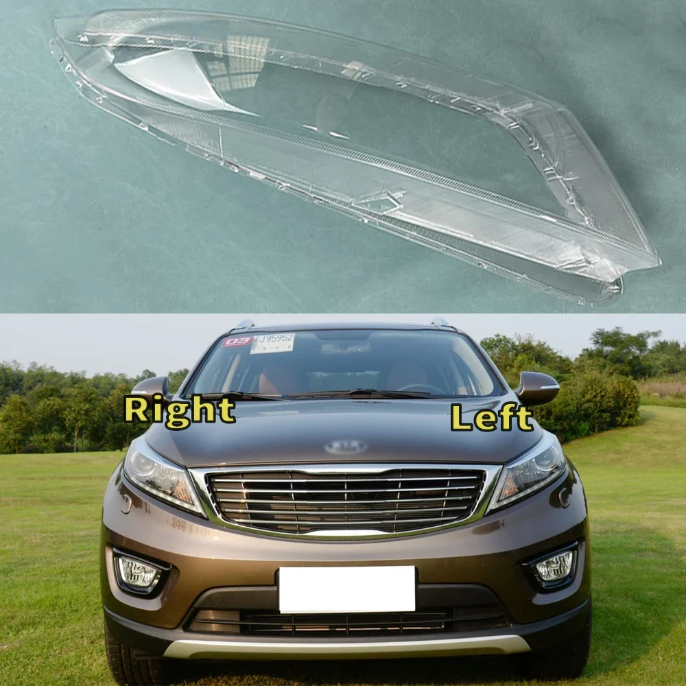 

For Kia Sportage R 2015 2016 2017 Headlamp Cover Transparent Mask Lamp Shade Headlight Shell Lens Replace The Original Lampshade