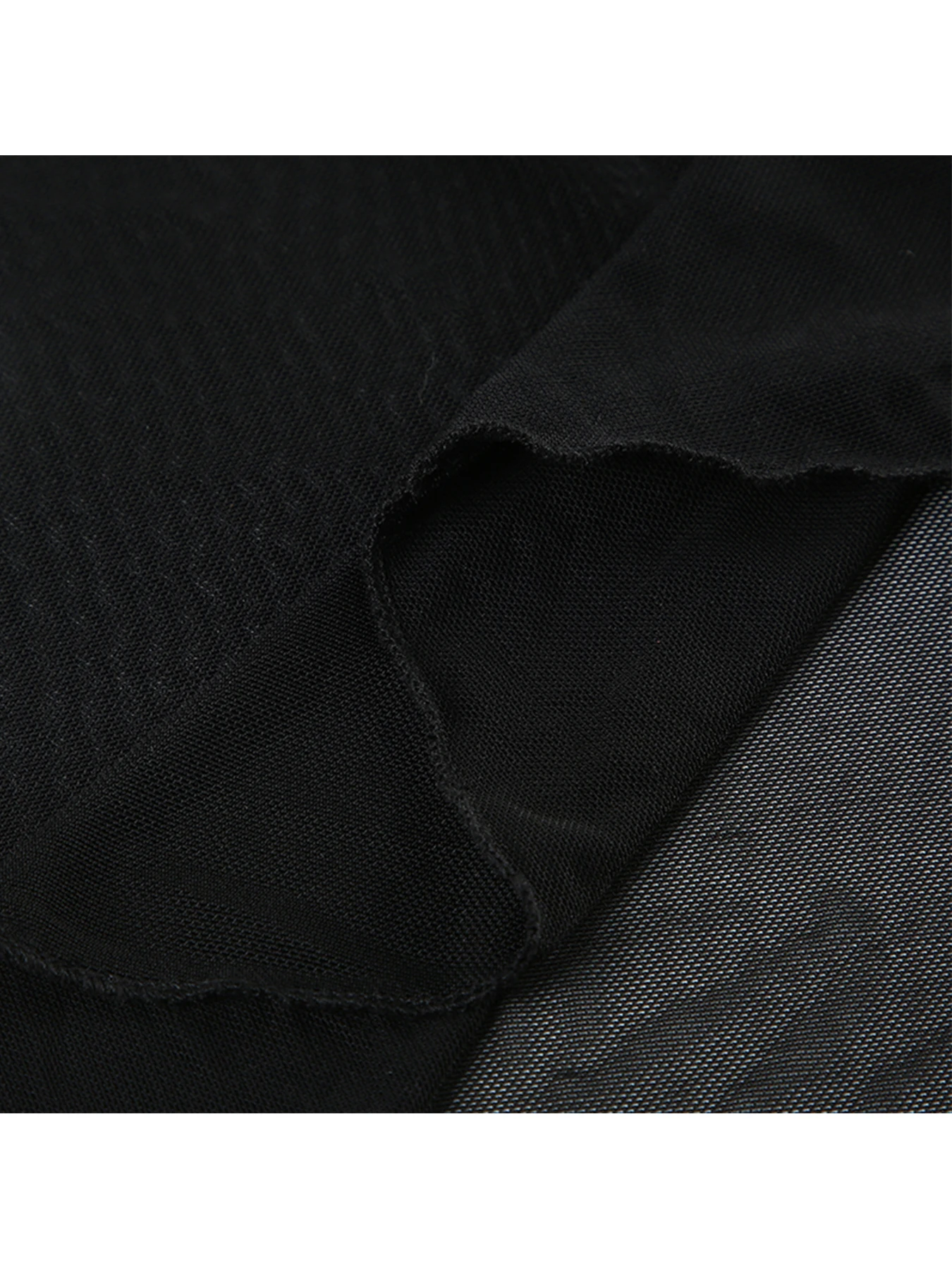 ★E.B.M★ See-through H-line long skirt EMP4WSK050 IAMSURE See Through Dark Solid Mesh Skirt Gothic Sexy Slim