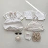 Summer Newborn Infant Baby Girls Boy Streak Romper Muslin Sleeveless Rainbow Rompers T-shirt Kids Onepiece Fashion Baby Clothing 6