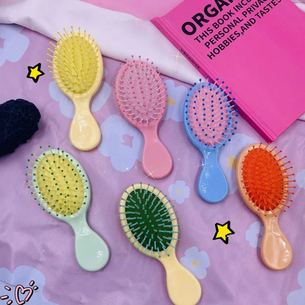 Description Picture 2 of itemAnti-static Air Bag Hair Comb Mini Durable Massage Comb Macaron Color Hair Salon Air Cushion Comb Children Girl