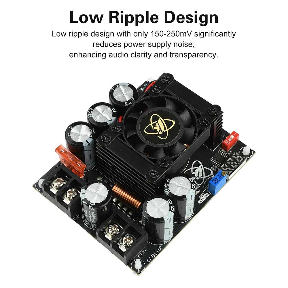 900W 30A /1500W 50A High Current Boost Power Module Dual Inductor Full ...