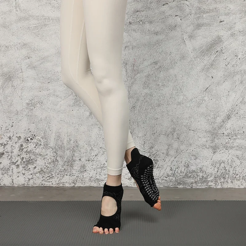 Five Toed Yoga Socks Women Half Toe Pilates Socks