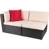 Patio Furniture Sofa Sets Outdoor All-Weather Sectional Corner and Armless Sofa ( 2 PCS Patio Sofa Set) 1