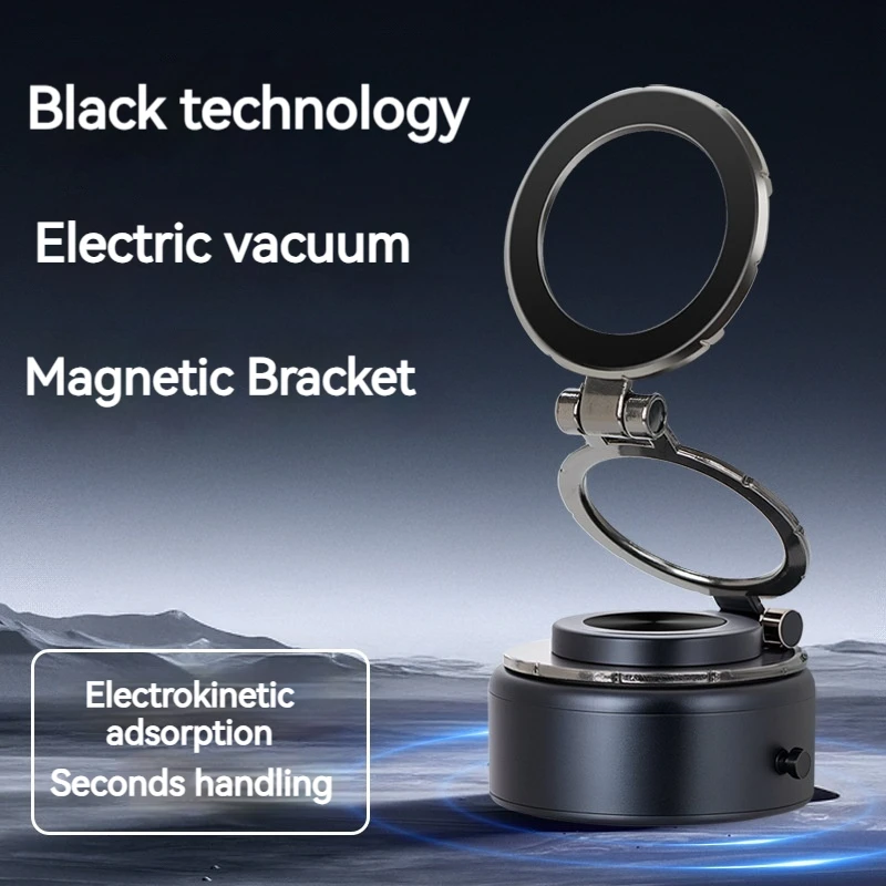 Car Phone Holder Electric Vacuum Magnetic 360&deg; Rotatable Suction Cup for Iphone 16 15 14 13 12 Pro Max