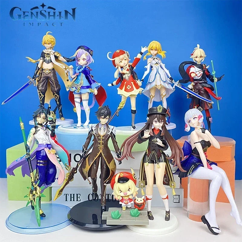 

Фигурка героя игры аниме Genshin, фигурка героя, милая творческая кукла, Коллекционная модель, статуя, украшение для стола, подарки на Рождество для детей