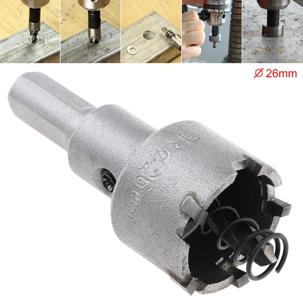 

1PC 26MM Carbide Cutter Head HSS Drill Set Hole for Stainless Steel Metal Alloy Cutter For Metal Drilling