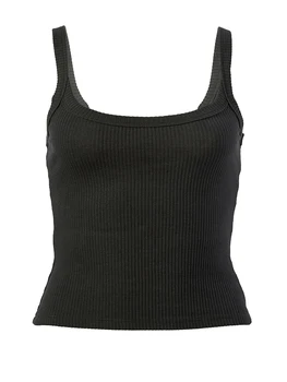 Women s Solid Color Tank Tops Basic Sleeveless Scoop Neck  Fit Shirts Ribbed Tops 5