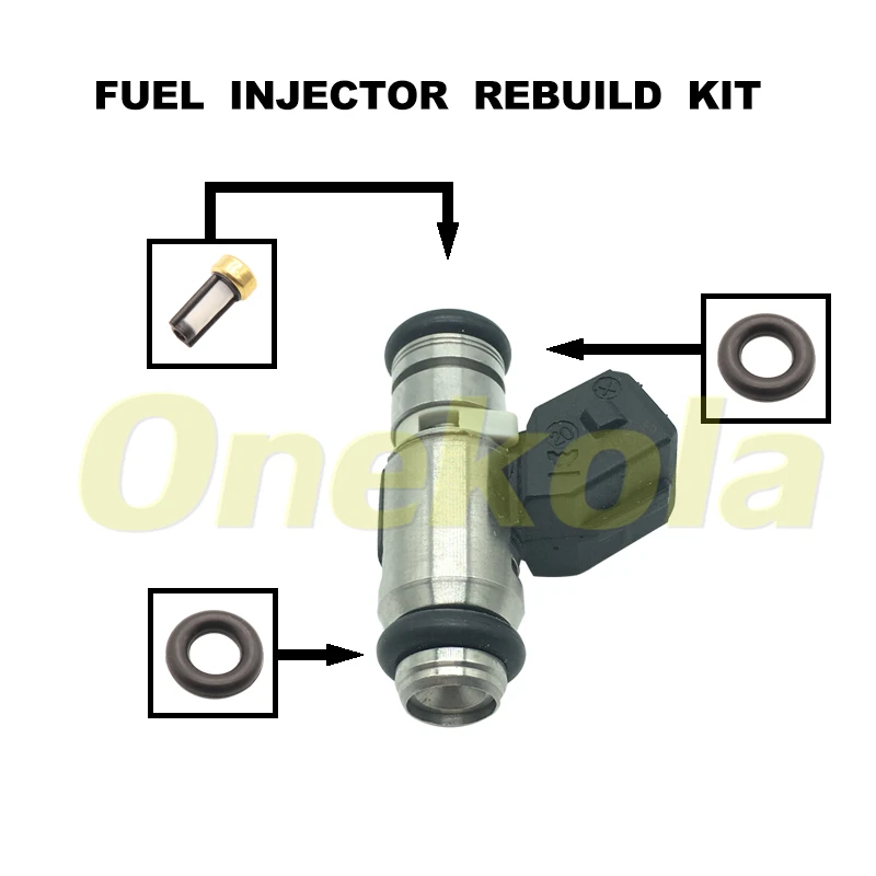 Iniettore Carburante Servizio Riparazione Kit Filtri Orings Guarnizioni Passacavi Per Fiat Panda Seicento Strada Stilo 1.1 1.2 Iwp-095 Iwp095
