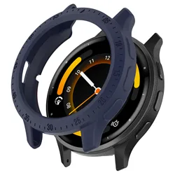 Premium Silicone Protective Case for Smart Watches - Soft TPU Bumper Shield Cover (Dark Blue)
