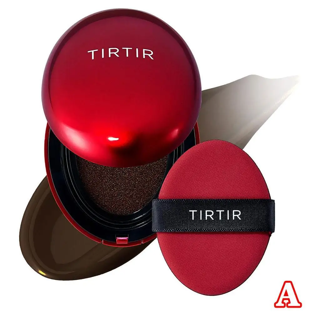 TIRTIR Waterproof Cushion Concealer Red Foundation Lasting Setting Spray Cushion Lightweight Buildable Coverage Makeup
