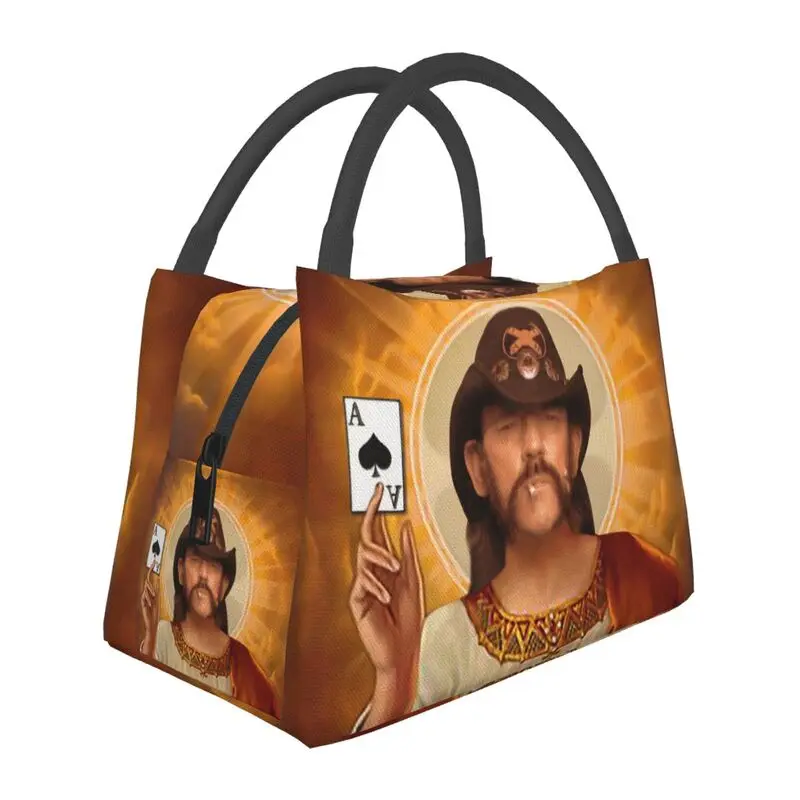 

Saint Lemmys Meme Insulated Lunch Bags for Camping Travel Leakproof Cooler Thermal Lunch Box Women