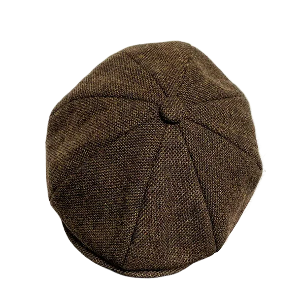 Octagonal hat Retro hat Men's British style Fashion versatile newspaper