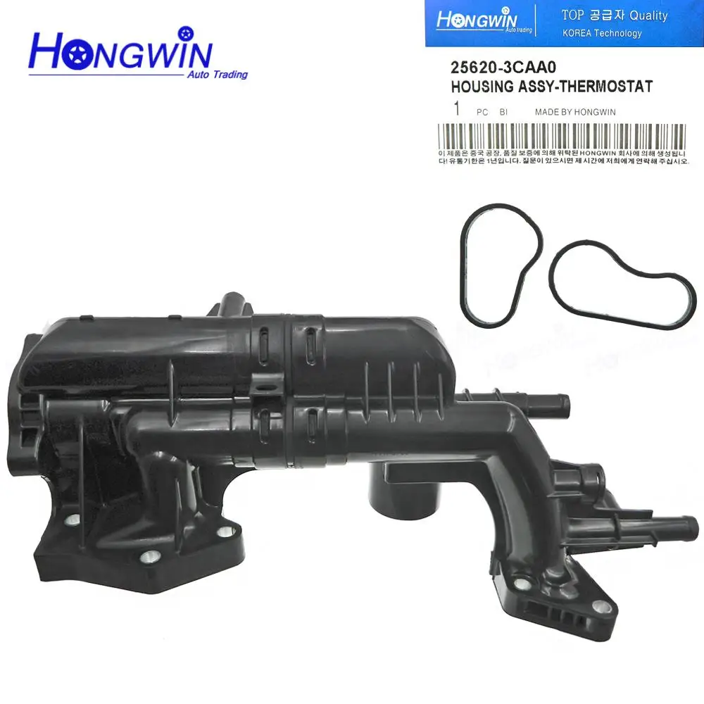 256203CAA0 Engine Radiator Thermostat Housing For HYUNDAI AZERA SANTA FE KIA CADENZA SEDONA SORENTO 2.0L/3.3L/3.5L 25620-3CAA0